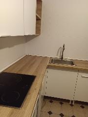 Cocina en L montada por Sonia y Carlos. Con muebles y meseta a 90 grados