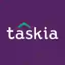 Es una imagen del logo de Taskia Market, plataforma española para la que seguimos trabajando Logotipo de Taskia Market, plataforma para que trabajamos actualmente